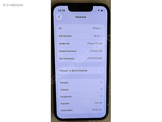 Apple / iPhone 13 Mini / iphone 13 mini cok temiz sahibinden.comda