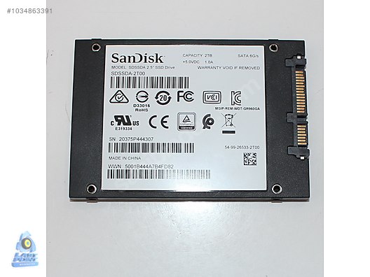 parts Fume Abnormal Sandisk SSD Plus 2TB SDSSDA-2T00 Sata 3 2.5" SSD Harddisk at sahibinden.com  - 1034863391