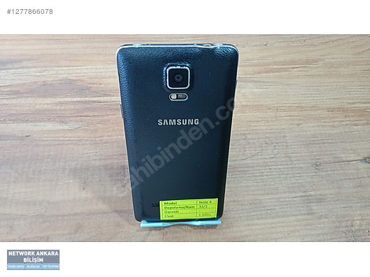 Resim Samsung Note 4 N910 İkinci El TR | 32 GB | Siyah İkinci El SAMSUNG NOTE 4 - 32 GB - YURTİÇİ