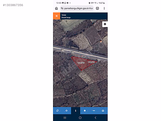 AFYONKARAHİSAR-KONYA KARAYOLU'NA 165 M CEPHELİ SATILIK ARAZİ