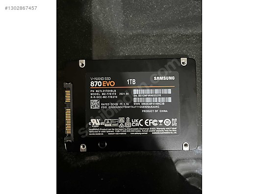 Samsung 870 EVO 1TB SSD 中古 Samsung 870 EVO 1TB SATA SSD %99 Sağlık 1.4TB Yazım sahibinden