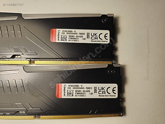 KINGSTON FURY BEAST DDR5 32GB(2x16) 6000mHz - RAM Bellek ve KINGSTON FURY BEAST DDR5 32GB(2x16) 6000mHz - RAM Bellek ve
