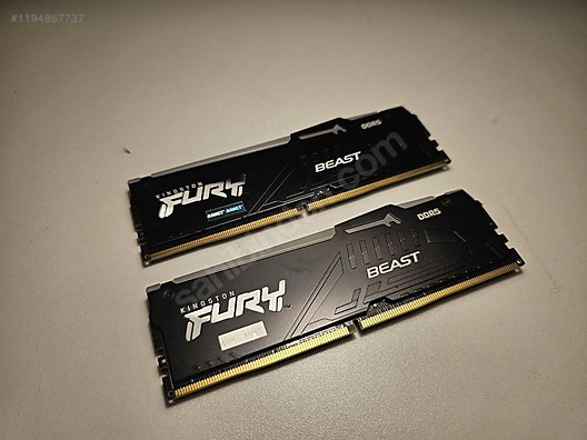 KINGSTON FURY BEAST DDR5 32GB(2x16) 6000mHz - RAM Bellek ve KINGSTON FURY BEAST DDR5 32GB(2x16) 6000mHz - RAM Bellek ve