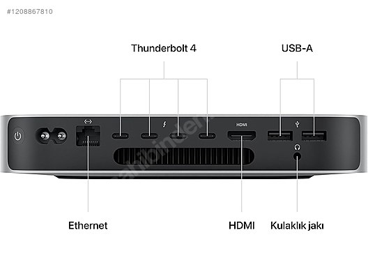 Apple / Mac Mini M2 PRO 2023 16 GB RAM | 512 GB SSD (Sıfırdan