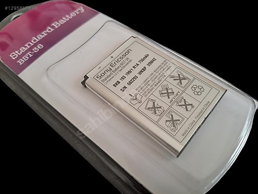 Sony BST-36 Batarya Pil Sony Ericsson Z550i W200i K510i T250