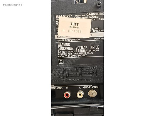 SHARP GF 800 Z - İkinci El Sharp Müzik Seti & Teyp modelleri