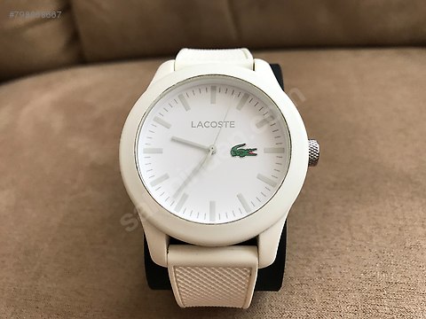 Lacoste 100 Orjinal Lacoste Lac2010762 Beyaz Renk Silikon Kordon At Sahibinden Com 798868667
