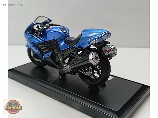 Maisto 4台まとめセット　1/18 Maisto Diecast Model 1/18 Kawasaki Motosiklet Çeşitleri - 1282868745