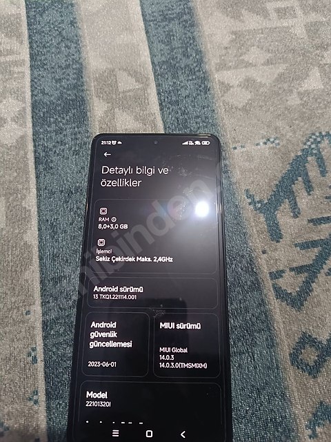 POCO x 5 pro 5g 8250 tl