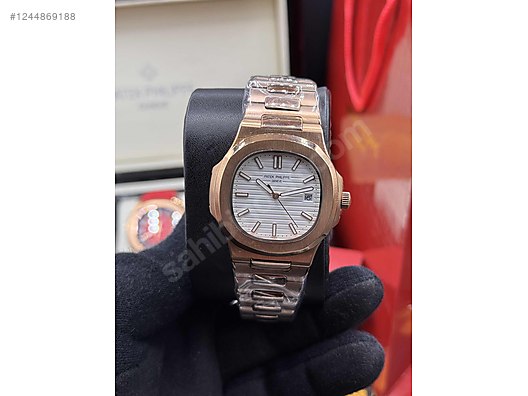 Patek Philippe Patek Philippe Nautilus Rose Gold Beyaz Kadran