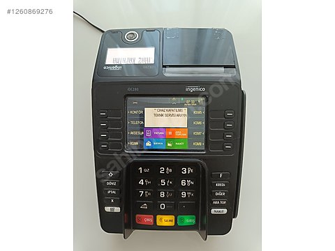 Yちゃんページ　SCO-243/CC TEMİZ İNGENİCO IDE 280 POS CİHAZI BATARYALI - Yazar Kasa Çeşitleri