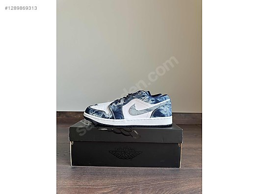SIFIR Air Jordan 1 Low SE Washed Denim orijinal - Erkek Spor