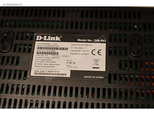 D-Link DIR-853 Router, Access point, repeater, extender - Router ilanları uygun fiyatlarıyla sahibinden.com'da