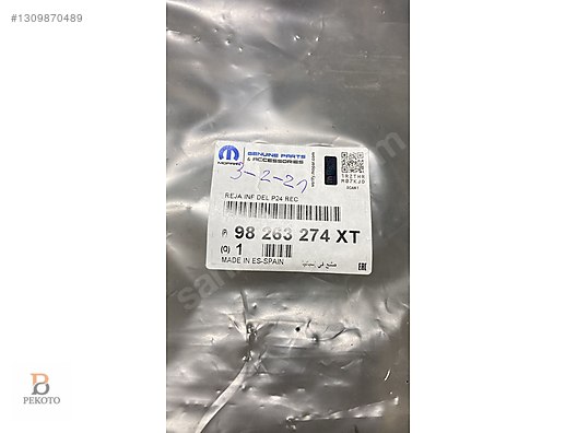 ON TAMPON ALT IZGARA 2008 (P24E) YENI ACTIVE 98263274XT - İlan ve