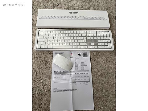 Apple yorucu ID numerik Keyboard ve Magic Mouse sahibinden.comda