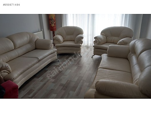 Koltuk Takimi Krem Rengi Suni Deri Koltuk Takimi Sahibinden Comda 959871484