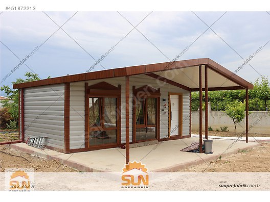 SUN PREFABRİK�TEN LÜKS BAHÇE EVİ Satılık Prefabrik Ev İlanları