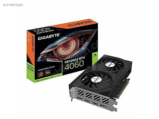 Gigabyte GeForce RTX 4060 WINDFORCE OC 8GB Ekran Kartı sahibinden