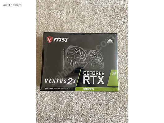 msi geforce rtx 3060 ti ventus 2x oc 8gb gddr6 at sahibinden com 931873070