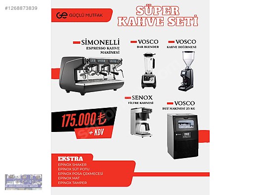 SİMONELLİ ESPRESSO MAKİNESİ KAMPANYA PAKETİ - Bar, Kafe & Restoran ...