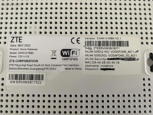 Satılık ZTE ZXHN H168A sahibinden.comda - 1316874672