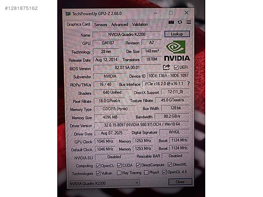 Used & Brand New Items / Computers / Desktops / Desktop Components / Graphics Cards