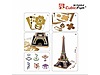 Sıfır Cubic Fun Puzzle - Cubic Fun Eiffel Tower 3D Puzzle - Led Lighting