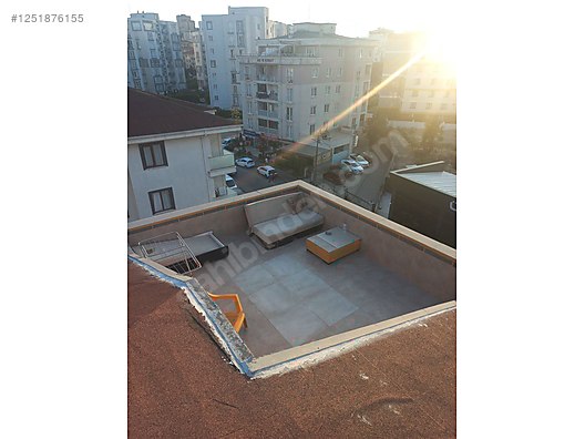 Kurtköy merkezde manzaralı 1+1 Eşyalı Çatı Piyesi açık teras