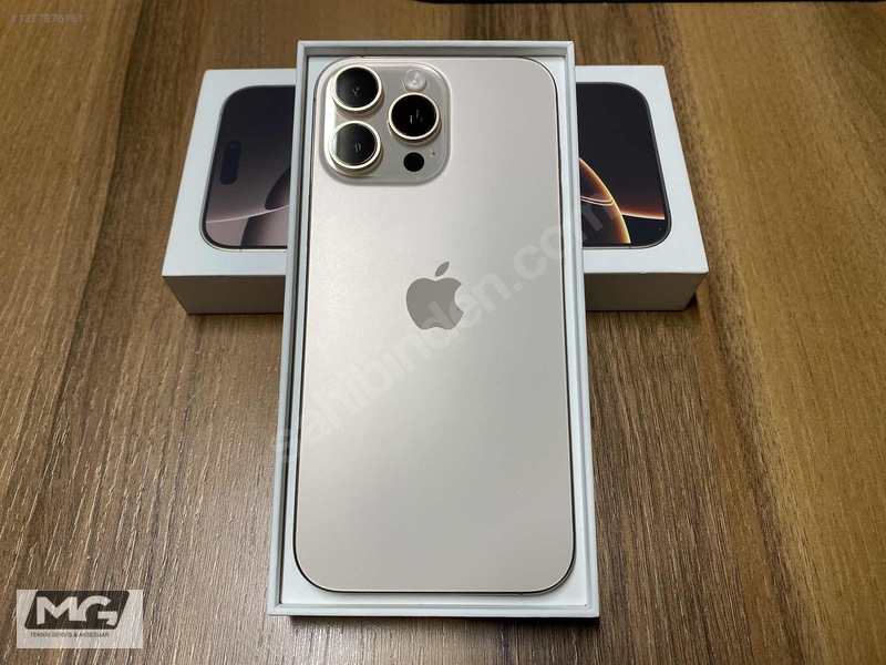 Resim Apple iPhone 16 Pro Max İkinci El TR | 512 GB | Çöl Titanyum İkinci El IPH 16 PRO MAX 512 GB ÇÖL - 13 AY GARANTİ - PİL %100 - HATASIZ