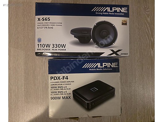 Amfi / ALPİNE PDX F4 & ALPİNE X-S 65 SIFIR SAYILIR sahibinden