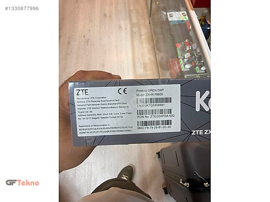Kablonet ZTE ZXHN F6600 Wifi 6 Kablosuz Modem sahibinden.comda