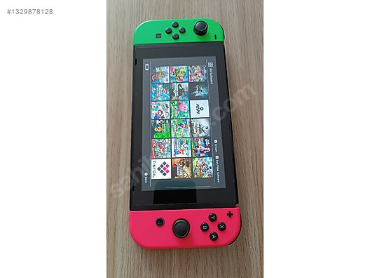 Çipli Nintendo Switch V2 Cihaz +128 GB SD Kart on sahibinden.com