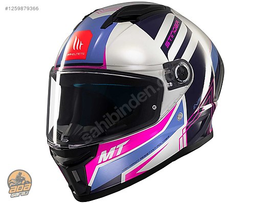 MT Helmets STINGER 2 TRON C8 Parlak - Kapalı Kasklar Uygun