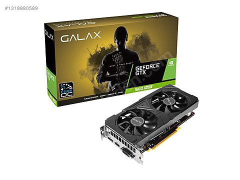 GALAX GeForce GTX 1660 SUPER 1-Click OC 6GB GDDR6 Sıfır Kapalı