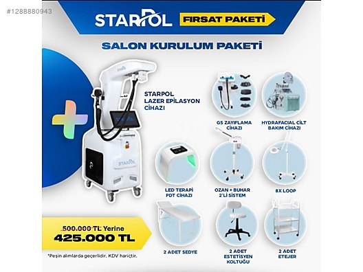 Lazer Epilasyon / starpol salon kurulumunu sahibinden.comda