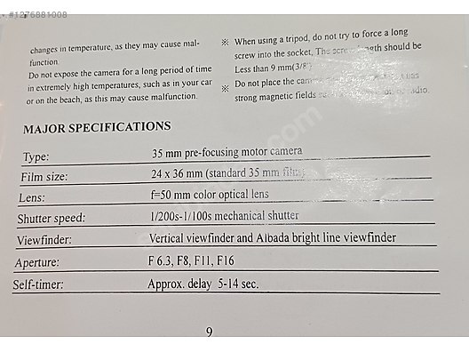 Used & Brand New Items / Cameras & Photographic Equipment / Analogue Film Cameras / 35 mm Film Cameras / Olympia