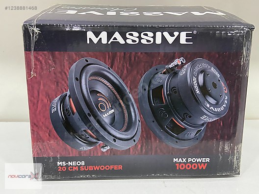 Hoparlör / Subwoofer / MASSIVE MS-NEO8 S4 20 CM 1000 WAT 300 RMS