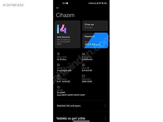 Used & Brand New Items / Cell Phones & Accessories / Cell Phones / Xiaomi / Mi 10 Ultra