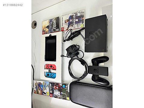Nintendo Switch V2 (HAC-001(-01)) + 4 Kutulu Oyun on sahibinden