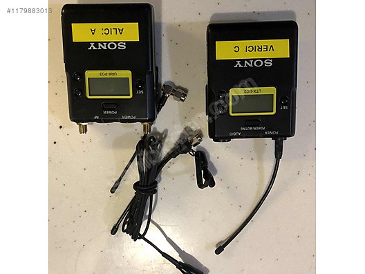 Microphone / Sony URX-P03 ve UTX-B03 Telsiz yaka mikrofon on