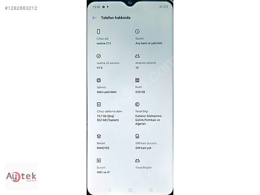İkinci El ve Sıfır Alışveriş / Cep Telefonu & Aksesuar / Cep Telefonu / Realme / C11