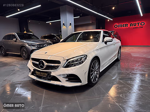 ÖMER AUTO DAN 2021 C200 AMG CABRIO KIRMIZI TENTE...