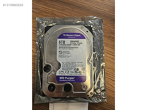 Western Digital WD Purple 6TB HDD (Sıfır) sahibinden.comda