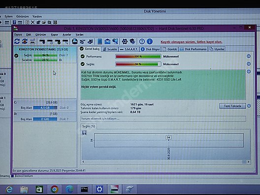 İkinci El ve Sıfır Alışveriş / Bilgisayar / Dizüstü (Notebook) / Donanım / SSD (Solid State Drive)