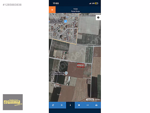 BAŞAK MAHALLESİNDE YATIRIMA UYGUN 5.000 MT BESİ İMARLI ARSA #1285883838