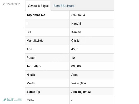 BAHÇELİ EVLER MH.�nde KIRŞEHİR YOLU�GüzergahıSATILIK İMARLI ARSA