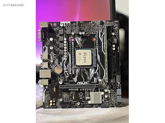 Ryzen 3 3100 Asus prime 320 ddr4 8gb ram sahibinden.comda - 1318884495