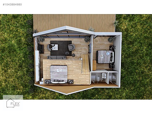 ÜÇGEN BUNGALOV�DA ESTETİK VE KONFOR! Satılık Prefabrik Ev İlanları