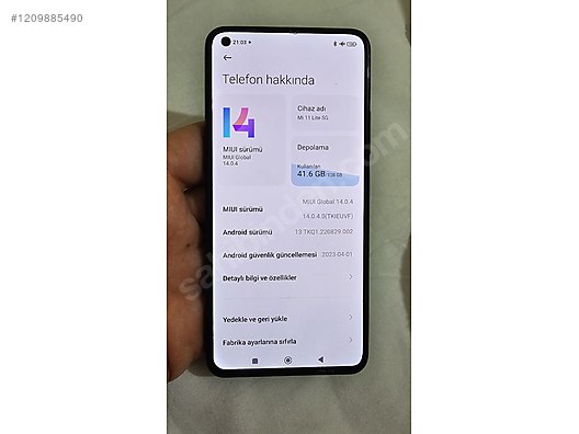 İkinci El ve Sıfır Alışveriş / Cep Telefonu & Aksesuar / Cep Telefonu / Xiaomi / Mi 11 Lite 5G NE