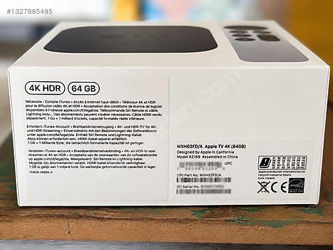 Apple TV / Apple TV 4K 64 GB (A2169) Kutulu | Sorunsuz | Temiz